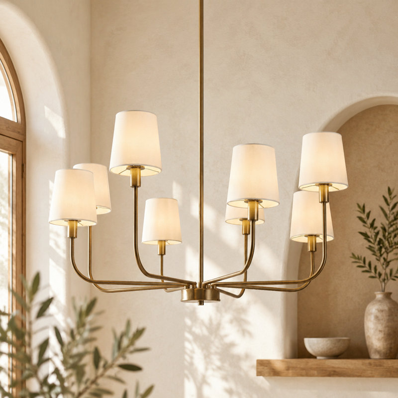 Jasrah 8-Light 31"Width Classic/Traditional Chandelier