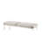 Gray Boucle Bench With White Legs - Rubber Wood 56" Package Depth Versatile And No Storage Feature 220Lbs Capacity