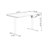 Burlywood + White Rectangular Hight adjustable Solid Wood + Steel desk-901272966