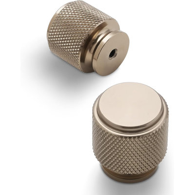 Paquet de 10 boutons d'armoire pour tiroirs et armoires - Boutons monotrou durables avec finition de qualité supérieure - Comprend 2 vis par bouton