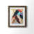 Papier, cadre noyer