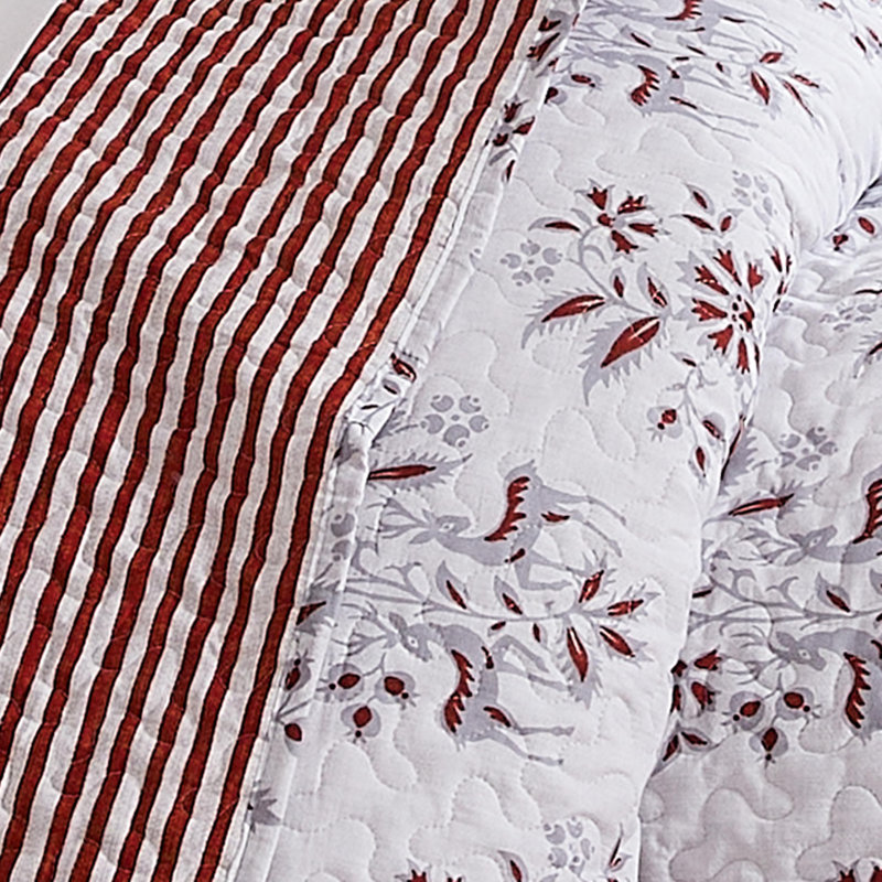 Ensemble de literie réversible Southshore Fine Linens Merry Manor, 6 pièces, en microfibre doublement brossée 110 g/m², avec coussins décoratifs, format grand lit/queen lit