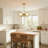 Raventon Home 4-Light Industrial Brass Pendant Light