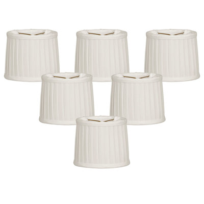 4.25'' H Silk Drum Candelabra Shade