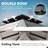 Kozyard Caesar Gray Double Roof Hardtop Gazebo with Privacy Curtain and Mosquito Netting-112230734-112230761-90576956
