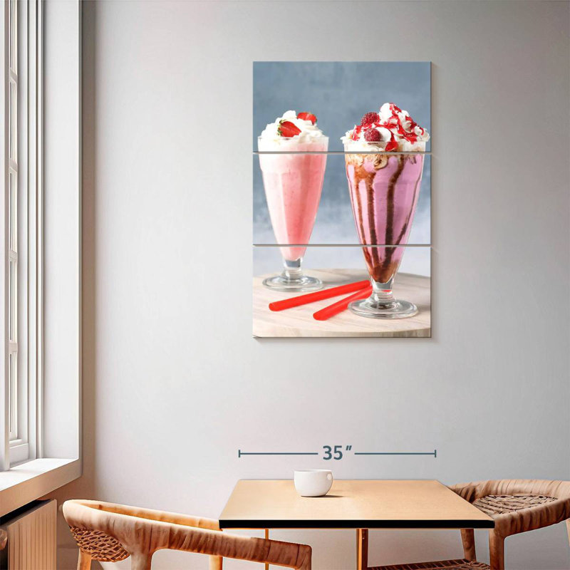 Lait frappé aux baies roses Yarlin, H 57 po x l 36 po