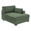 Chaise longue rembourrée avec coussin et pieds en bois massif l 42 po Stoneville-1265200188-1233717429