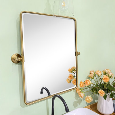 Woodvale Metal Framed Wall Mounted Bathroom / Vanity Mirror