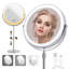 Miroir grossissant et lumineux de 9 po à DEL pour miroir de maquillage