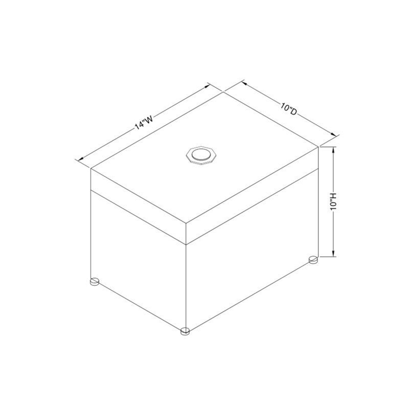 Milan Decorative Box, Tortoise
