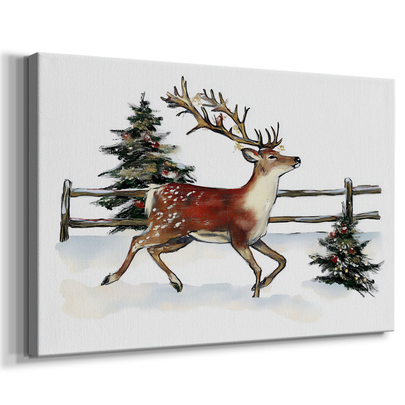 Art de Noël des Fêtes de Noël III - Toile tendue avec châssis - Cxx, H 12 po x l 18 po