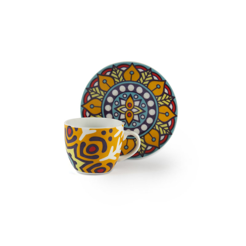 Mandala Etno Porcelain Espresso Cup