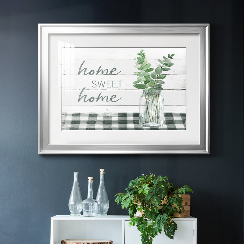 Eucalyptus Home Sweet Home, H 30 po x l 44 po x P 1,5 po, Argent