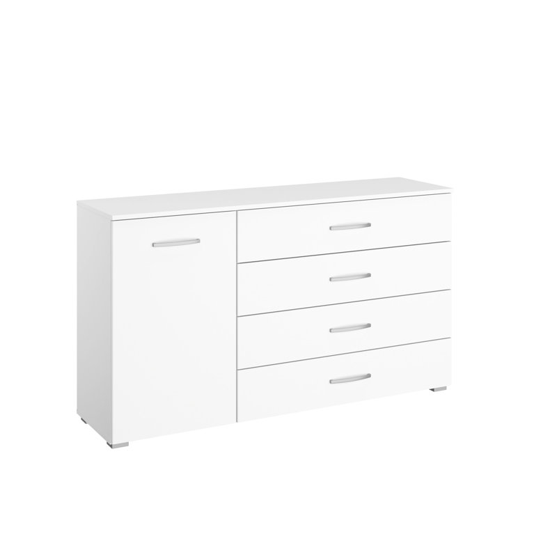 Aditio 4 Drawer Combi Chest, White