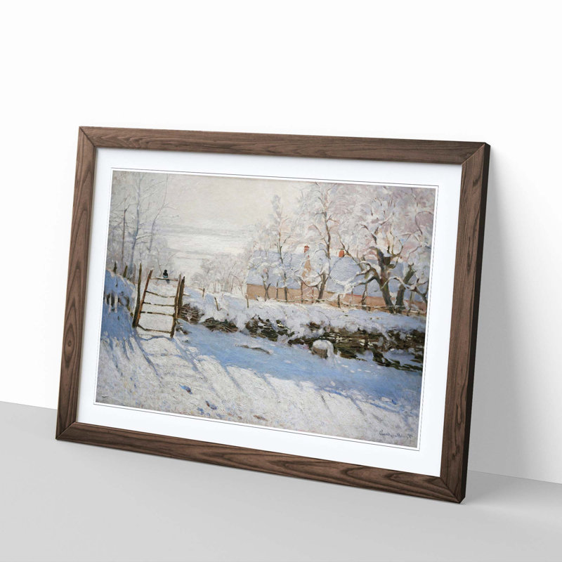 Claude Monet - Single Picture Frame Painting, Walnut