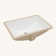 21.5"X15" White Ceramic Rectangular Undermount Bathroom Sink With Overflow