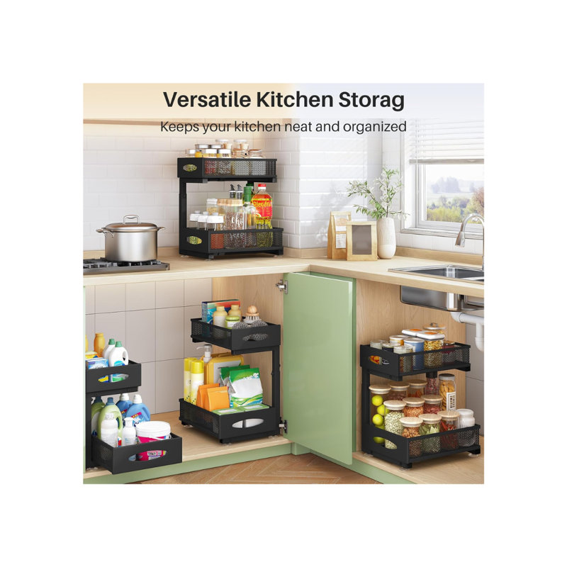 Adjustable Stainless Steel Under Sink Organiser