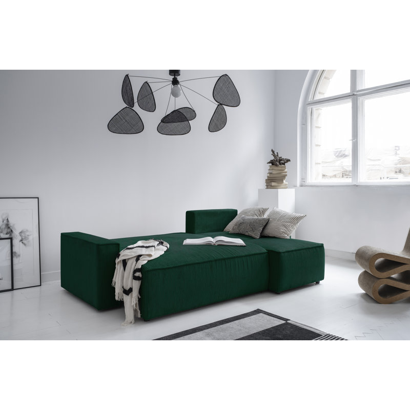 Brave Dave Corner Sofa, Bottle Green