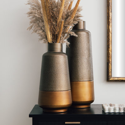 Metal Floor Vase