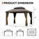 Outdoor Aluminum Hardtop Gazebo equipped with a double-layer roof, curtains, and mosquito net