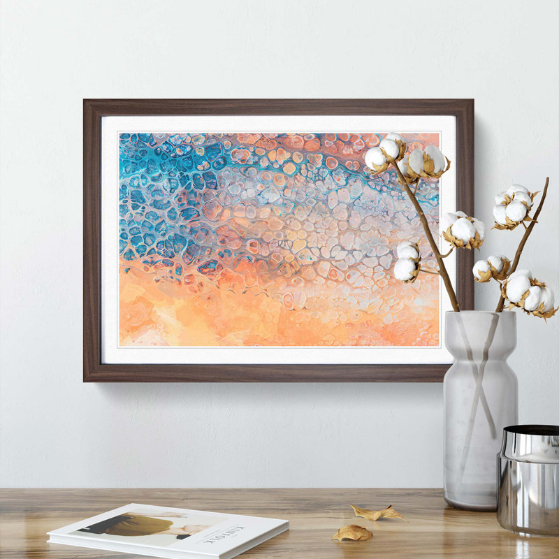 Good for You in Abstract - Picture Frame Painting Print, 48cm H x 65cm W , Walnut Framed
