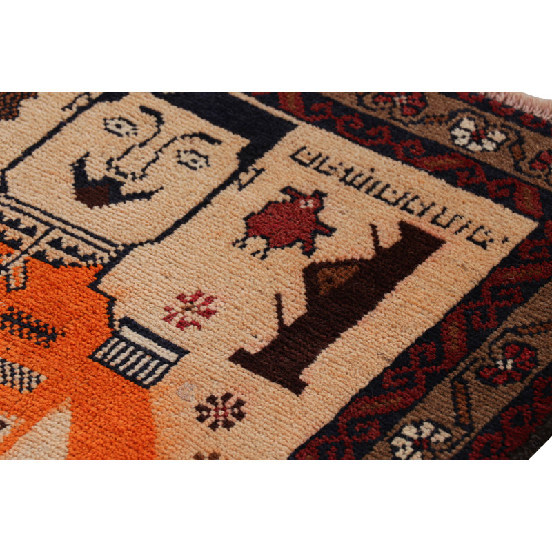 Hand Knotted Wool Geometric Area Rug