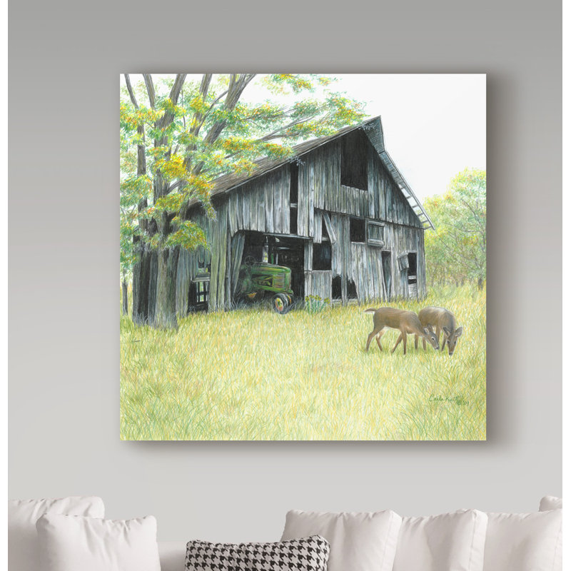 « oubli granges », reproduction de photo sur toile tendue, H 35 po x l 35 po x P 2 po