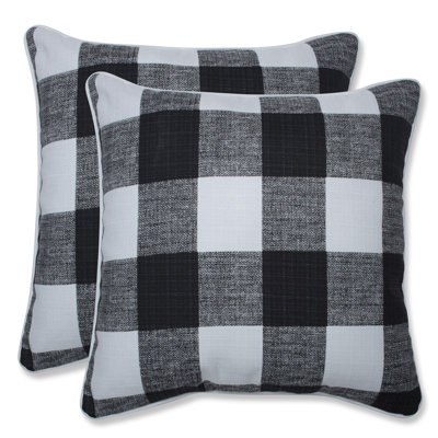 Anderson Plaid Outdoor Throw Pillow