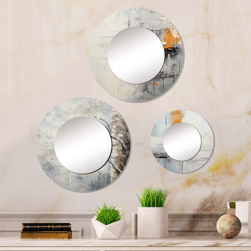Devvon Metal Round Mirror