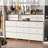 70" Bedroom Dresser With 13 Large Drawers-753079605