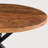 Highfill Round Solid Wood Top Metal Base Dining Table
