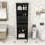 Grande armoire de salle de bain avec 3 tiroirs et tablettes réglables