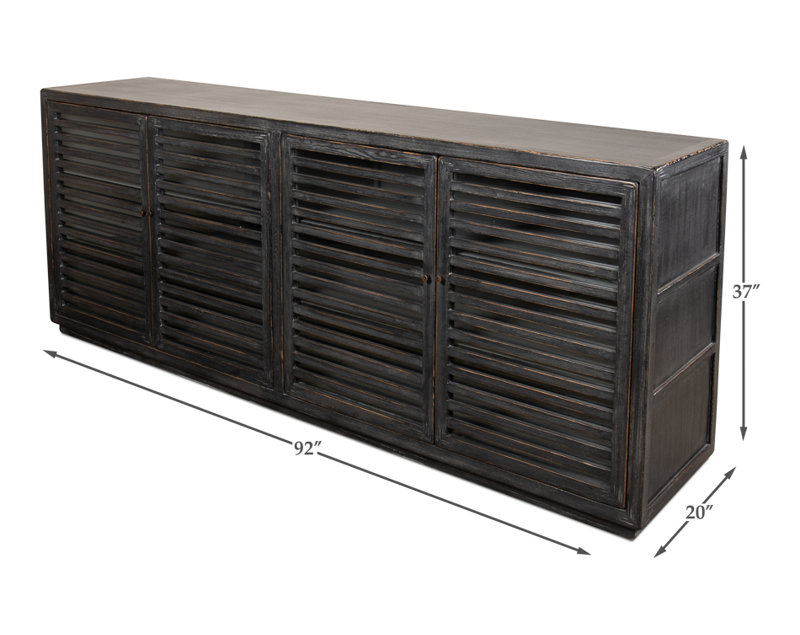 St Lucia 92'' W Solid Wood Sideboard