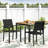 Outdoor Chair - Black Aluminum Frame & Mesh Seating, , 23"W X 22"D 33.48"H Black, Weather For Use,