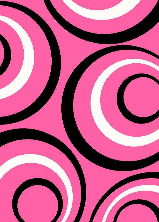 Tapis rose, 4' x 5'3"