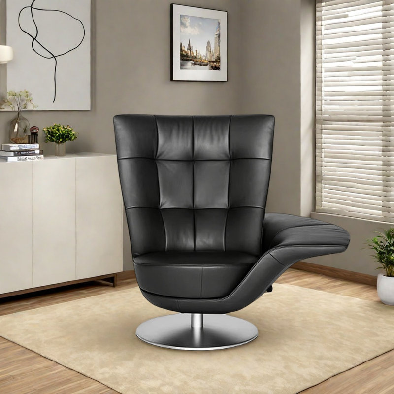 360° rotating lounge chair, Silver