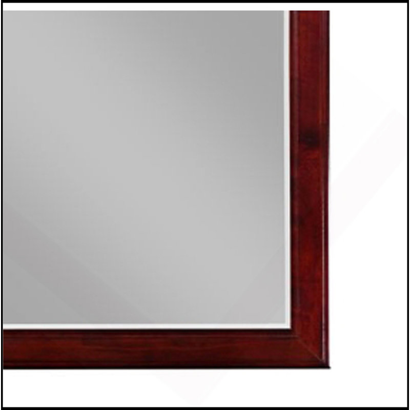 Miroir Louis Philippe gris foncé, Cerisier