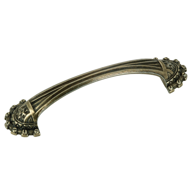 Expression 3.7812" Center to Center Arch Pull, Antique English