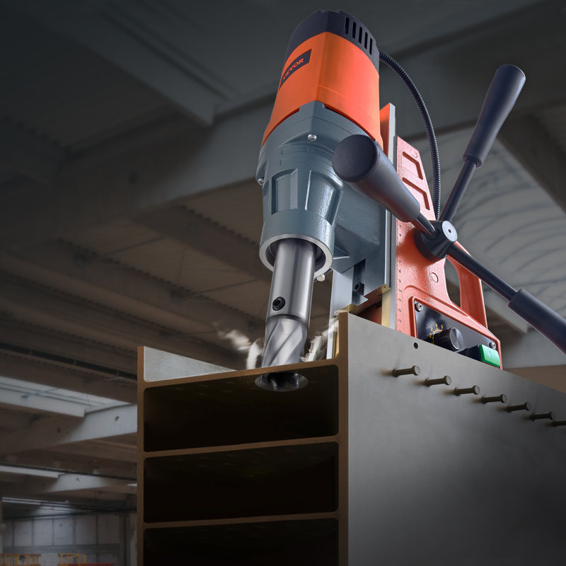 Magnetic Drill, 1550W 2" Boring Diameter, 2922lbf/13000N 500 RPM Portable