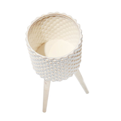 2 - Piece Self-Watering Ceramic Pot Planter