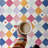 Colorful Diamond for Kids Washable Non-slip Rug Berries on Cream-470197556-477690668