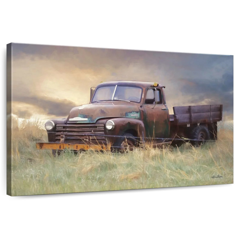 Mehar Rusty Chevy, 30" H x 45" W