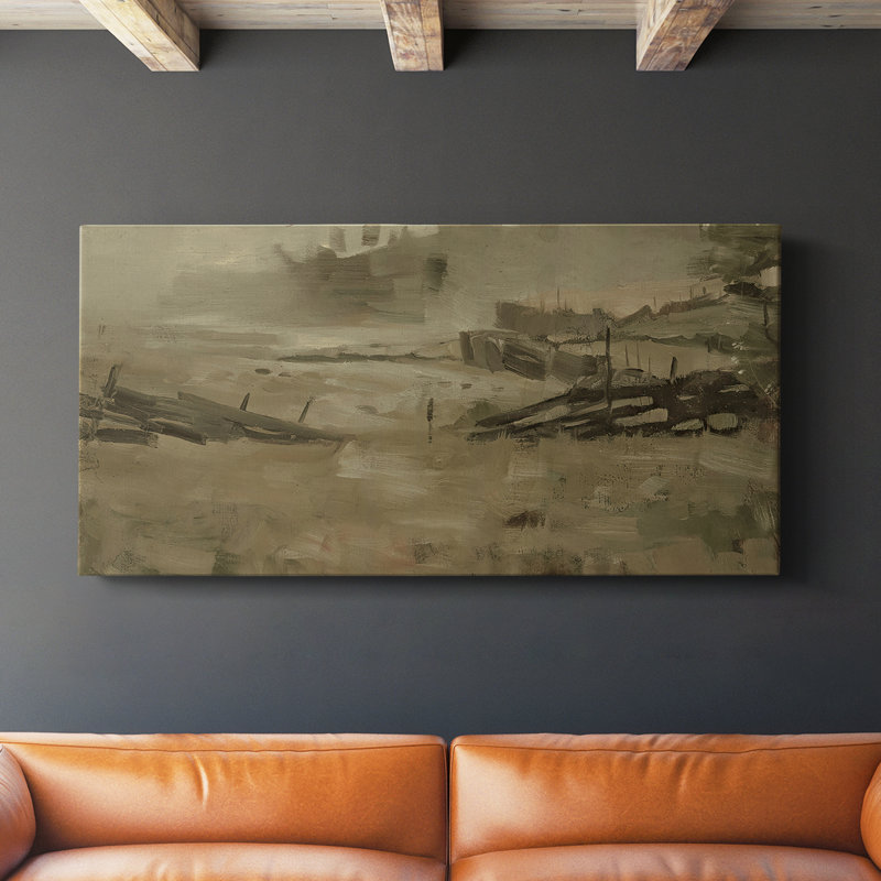 Série paysage - DCCCLV III - Toile tendue avec châssis - Prêt à être accroché, H 16 po x l 32 po