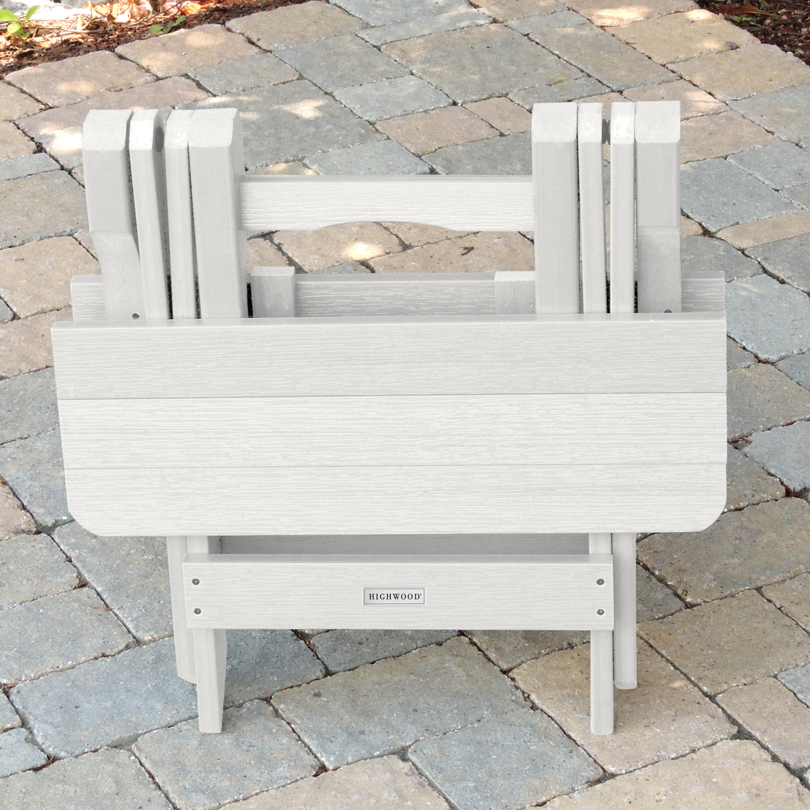 Prattsville Adirondack Side Table, White