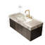 Meuble-lavabo flottant 48 po avec lavabo en céramique et plateau en pierre frittée 48 po