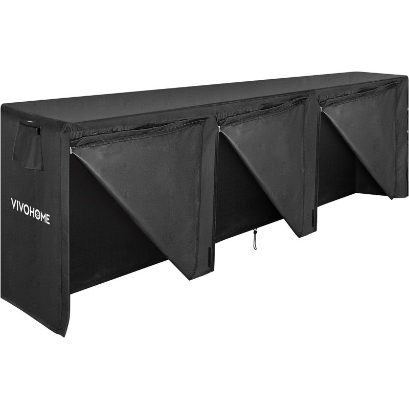 VIVOHOME 144'' W x 22.8'' D Log Rack Cover