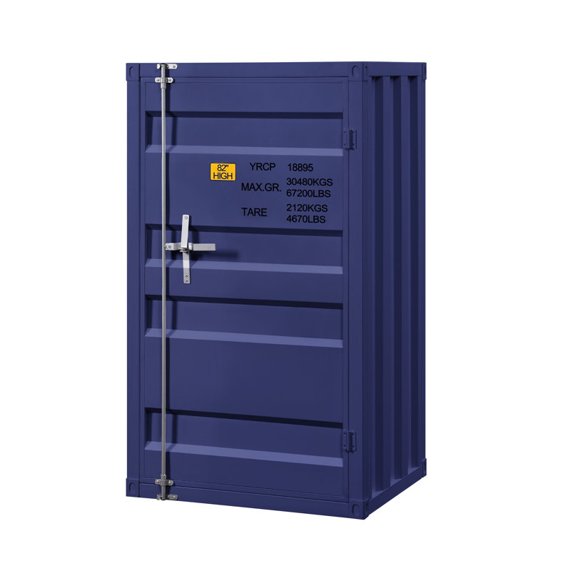 Parke Metal Accent Cabinet, Blue