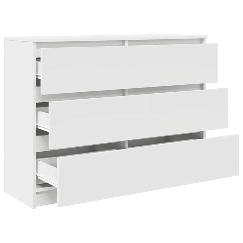 Sideboard 100X35x76 Cm Engineered Wood, White
