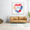 «Rainbow Love I», reproduction d'art sur toile