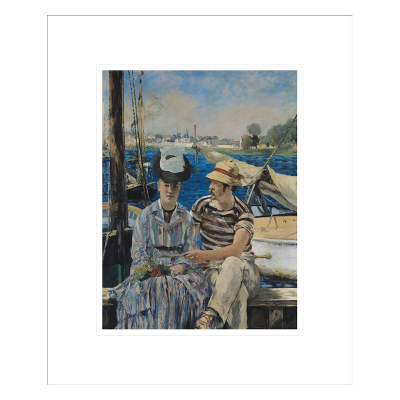 «Argenteuil» par Édouard Manet, impression giclée sur cadre, H 16,39 po x l 13,75 po